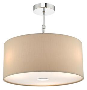 Där Lighting RON6529 - Lustr na lanku RONDA 1xE27/60W/230V černá/béžová