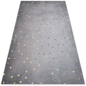 Módní vinylový koberec Zlaté tečky