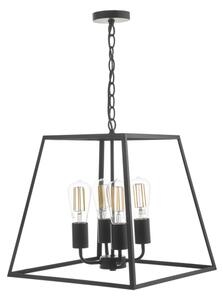 Där Lighting ACA8622 - Lustr na řetězu ACADEMY 4xE27/60W/230V černá