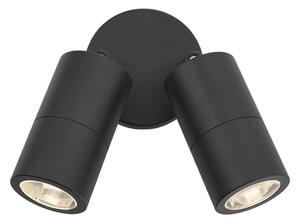 Där Lighting ORT0922 - LED Venk nást bod svít ORTEGA 2xGU10/5W/230V IP65 černá