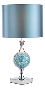 Där Lighting ELS4223 - Stolní lampa ELSA 1xE27/40W/230V modrá/lesklý chrom