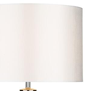 Där Lighting HIN4208 - Stolní lampa HINTON 1xE27/60W/230V bílá/lesklý chrom