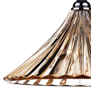 Där Lighting ARD866 -Lustr na řetězu ARDECHE 1xE27/60W/230V mosaz/kouřová hnědá