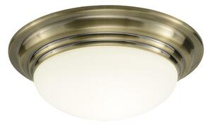 Där Lighting BAR5275 - Koupel strop svít BARCLAY 1xE27/60W/230V pr. 31 cm mosaz