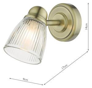 Där Lighting CED0775 - Koupel nástěnná lampa CEDRIC 1xG9/25W/230V IP44 mosaz