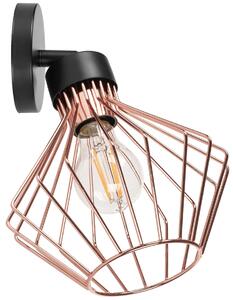 TOOLIGHT - Nástěnná lampa kovová Loft růžově zlatá