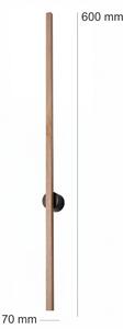 Brilagi - LED Nástěnné svítidlo WOODY LINE LED/7W/230V 4000K 60 cm dub