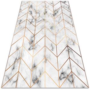 Módní univerzální vinylový koberec Mramor rybí kost