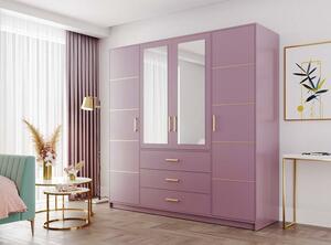 Casarredo - Komfort nábytek Šatní skříň BASILIO/BALI D4 fialová