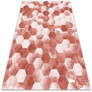Univerzální vinylový koberec Akvarel hexagony