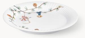 Ručně malované porcelánové snídaňové talíře Hammershøi, 4 ks