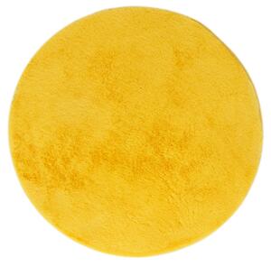 Kusový koberec BELLAROSSA kruh Yellow BARVA: Žlutá, ROZMĚR: kruh Ø 80 cm