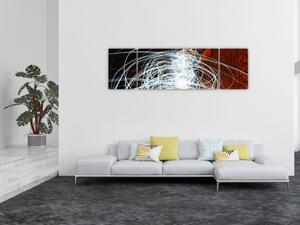 Obraz světelných vln (170x50 cm)