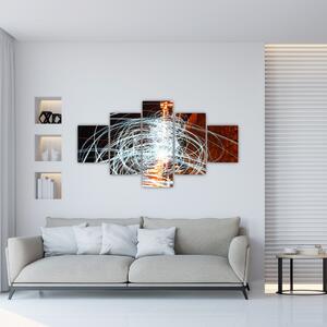 Obraz světelných vln (125x70 cm)