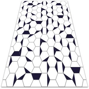 Vnitřní vinylový koberec Hexagony