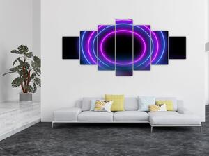 Obraz barevných kruhů (210x100 cm)