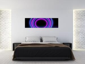 Obraz barevných kruhů (170x50 cm)