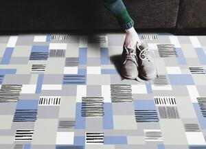 Módní vinylový koberec Geometrické obdélníky