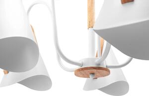 TOOLIGHT - Skandinávská pětiramenná stropní lampa bílá