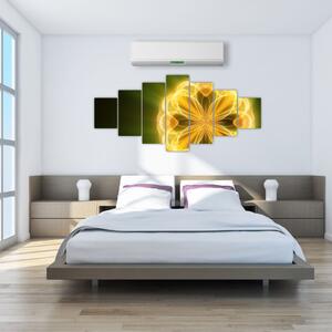 Obraz žluté květiny (210x100 cm)