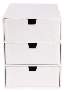 Bílý zásuvkový box se 3 šuplíky Bigso Box of Sweden Ingrid