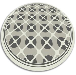 Kulatý vinylový domácí koberec Abstraktní kruhy