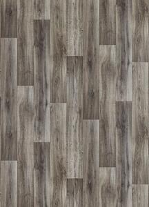Breno PVC PURETEX Lime Oak 796M – tmavé dřevo, šíře 400 cm