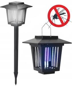Bluegarden, LED solární lampa proti hmyzu 15x15x27 cm J-22, černá, OGR-02107