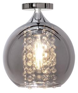 Toolight - Závěsné zrcadlové svítidlo s křišťály 1xE27 60W APP599-1C, chromová, OSW-09671