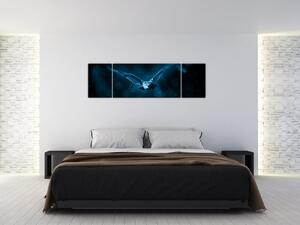 Obraz letící sovy (170x50 cm)