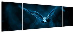 Obraz letící sovy (170x50 cm)