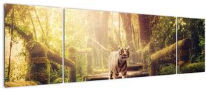 Obraz tygra v džungli (170x50 cm)