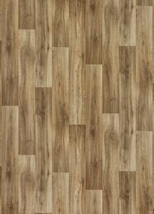 Breno PVC POLARIS Lime Oak 631M – tmavé dřevo, šíře 400 cm