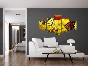 Obraz motýlů (125x70 cm)