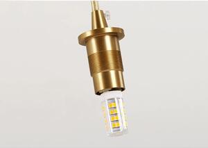 Toolight - Závěsné svítidlo z křišťálu 1xG9 APP210-3CPR, černá-zlatá, OSW-09757