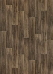 Breno PVC PURETEX Lime Oak 661D – tmavé dřevo, šíře 400 cm