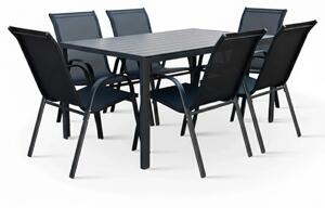 Vikio Venkovní zahradní set 150x90 pro 6 osob DK304 antracit