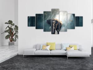Obraz slona v džungli (210x100 cm)