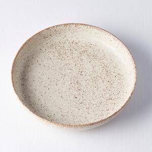Béžový hluboký keramický talíř ø 20 cm Fade – MIJ