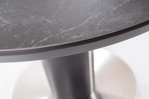 Casarredo Rozkládací jídelní stůl ORBIT 120, ceramic šedý mramor/antracit mat