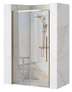 Rea - SOLAR GOLD posuvné sprchové dveře, čiré sklo/zlatý profil, 120 x 195 cm, REA-K6548