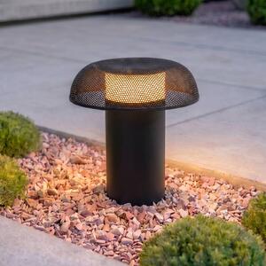 Lucande LED osvětlení cesty MAILE, 40 cm, antracitová, IP65, Černá, Hliník, Design