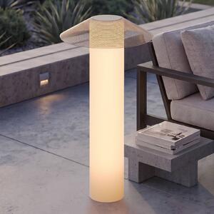 Lucande LED terasové svítidlo ZAMIRAS, 110 cm, stříbrné, IP65, Hliník / šedá / zinek, Hliník, Design