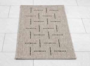 DEVOS-CABY Kusový koberec FLOORLUX / 20008 SILVER-BLACK BARVA: Šedá, ROZMĚR: 80x150 cm