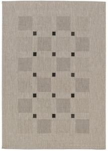 DEVOS-CABY Kusový koberec FLOORLUX / 20079 SILVER-BLACK BARVA: Šedá, ROZMĚR: 60x110 cm