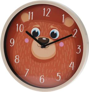 Dětské nástěnné hodiny Medvěd, 22 cm