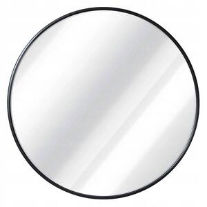 Tutumi - Kulaté zrcadlo s tenkým rámem 50 cm, černá, HOM-03687