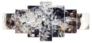 Obraz - šampaňské v ledu (210x100 cm)