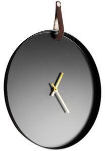 Tutumi, kovové nástěnné hodiny 40cm MTZL20204, černá-zlatá, ZEG-06996