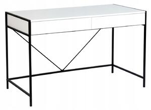 Tutumi, kancelářský stůl se šuplíky 123x60x76 cm 190301, bílá-černá, MEB-02400